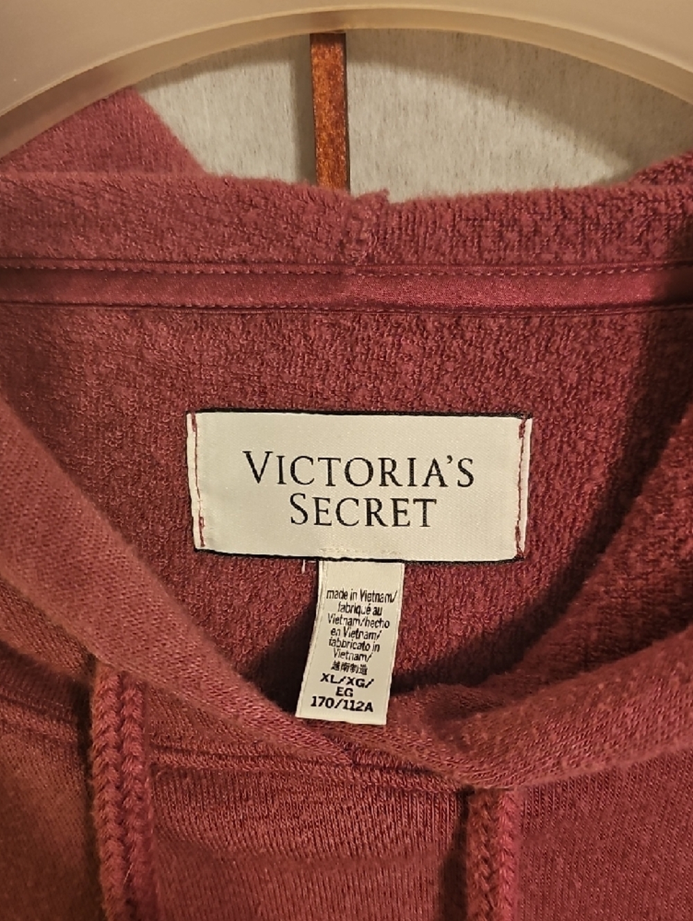Victoria's Secret Purple Ombre Hooded Sweatshirt - Picture 3 of 3